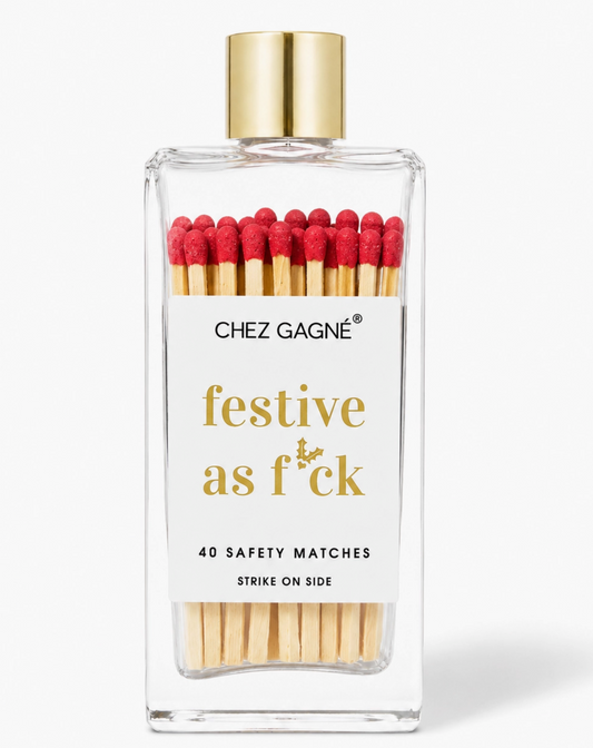 Festive As F*Ck - Glass Bottle Matches