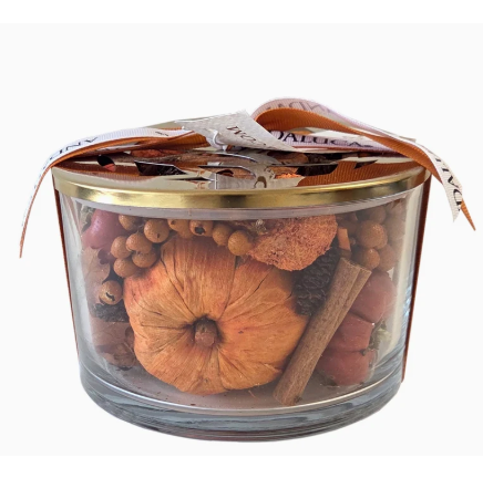 Pumpkin Spice Glass Bowl Potpourri