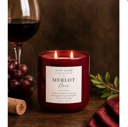 Merlot Noir - Luxury  Soy Candle 9.5oz.