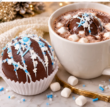 Large Artisanal Milk Chocolate Hot Cocoa Bombs