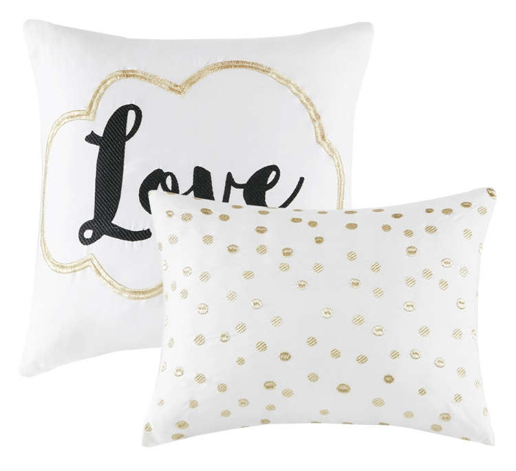 Gold Love Comforter Set