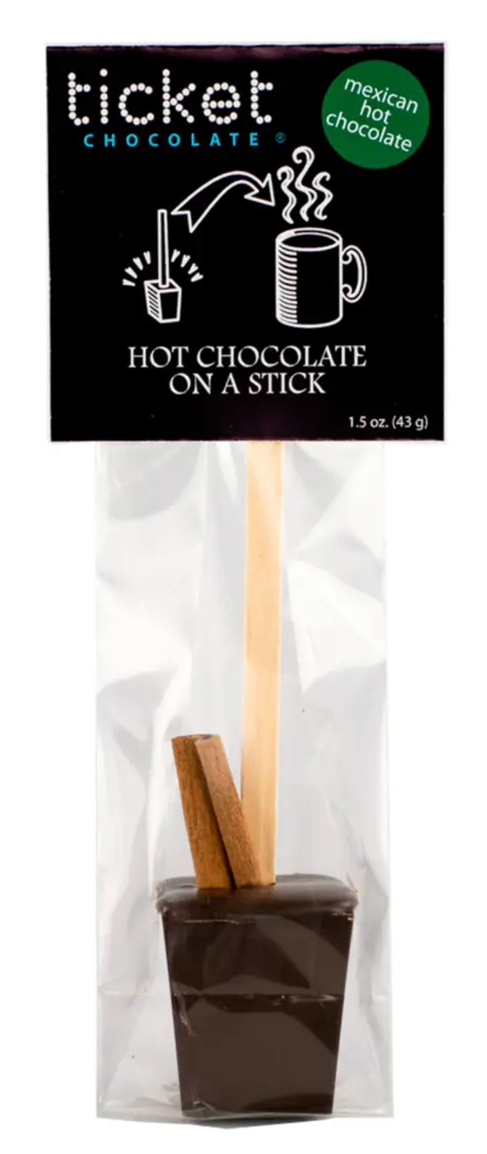 Mexican Dark Hot Chocolate on a Stick