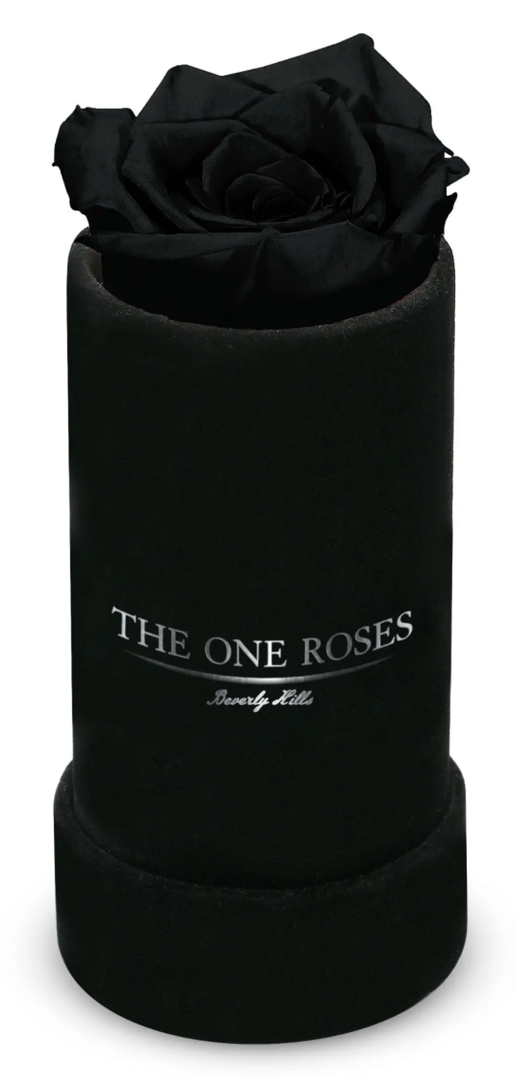 Black Single Mini Rose