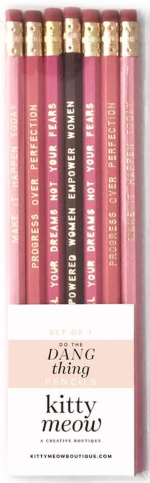 Do the Dang Thing - Inspirational Pink Pencil Pack Set"