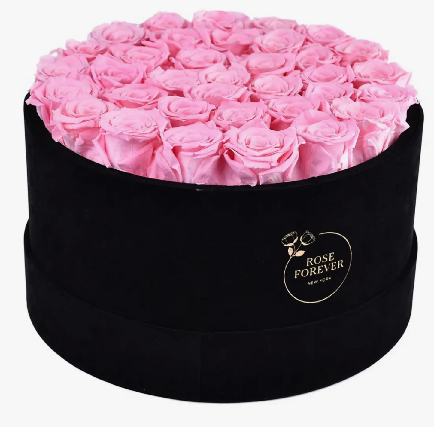 Pink Forever / Black Velvet Box 36 Roses